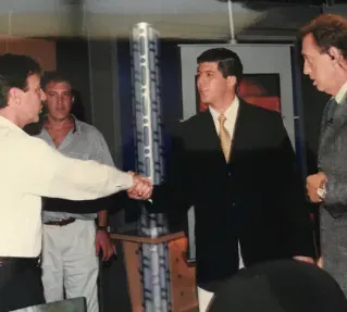 Fernando Palomo junto al equipo de SportsCenter Latinoamérica.